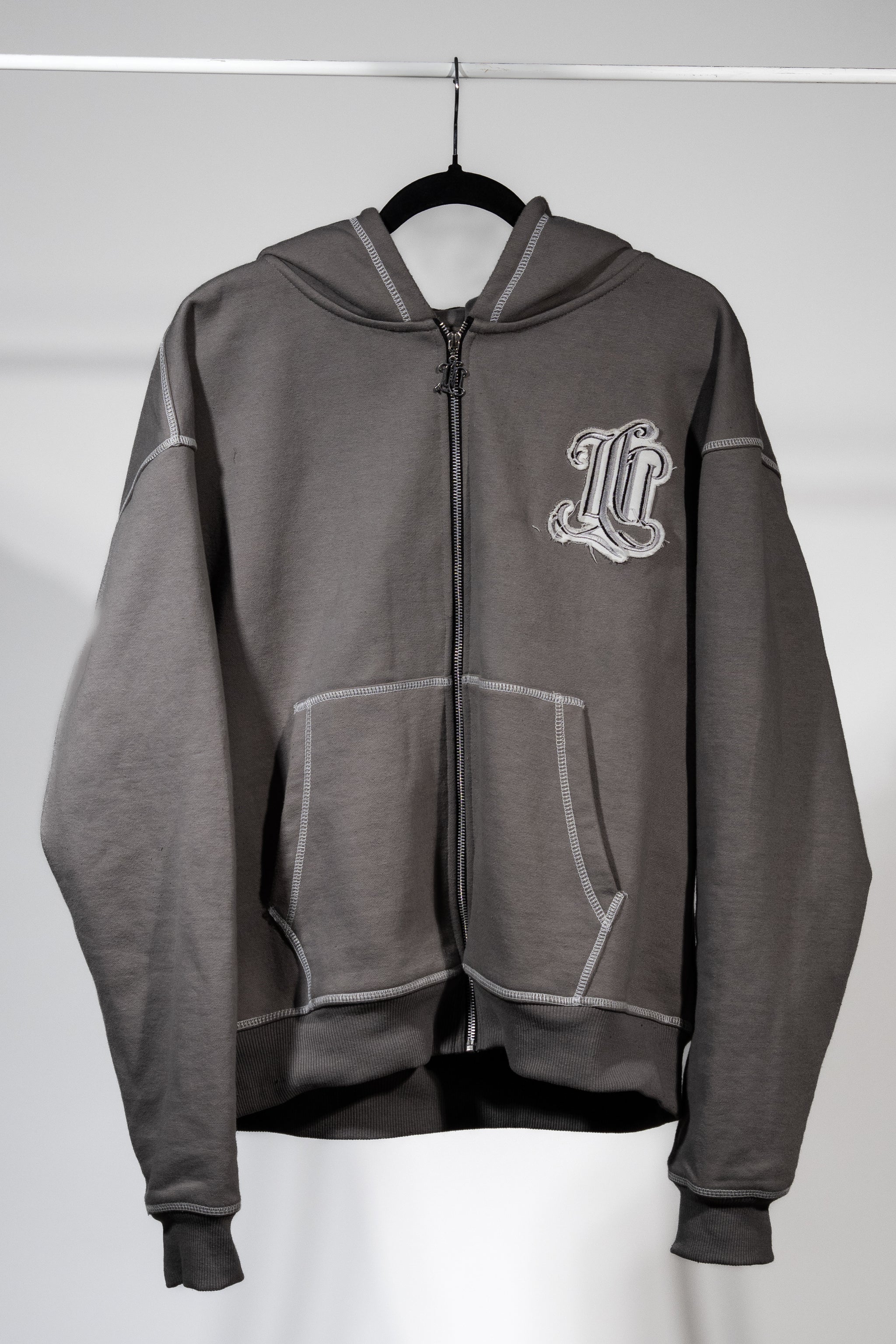 GREY LT TRACKSUIT-TOP